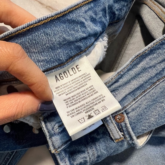 AGOLDE Riley Long Straight denim NEW WITH TAGS 24 - Picture 9 of 11